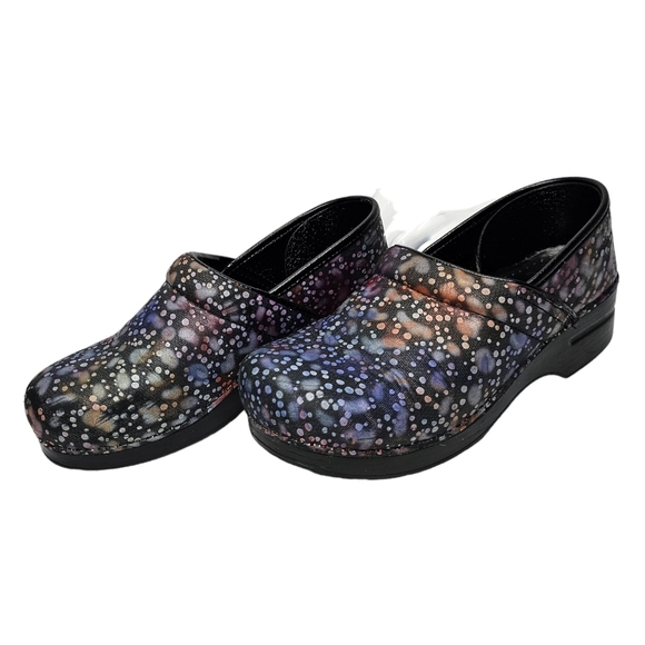 Dansko Shoes - Dansko Leather Professional Clogs Iridescent Dewdrop Pattern EU 40 US 9.5-10